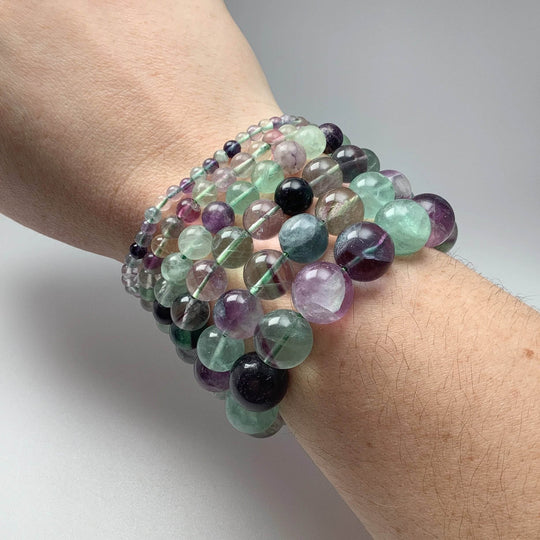 Fluorite Beaded Bracelet-Rocks and Gems Canada