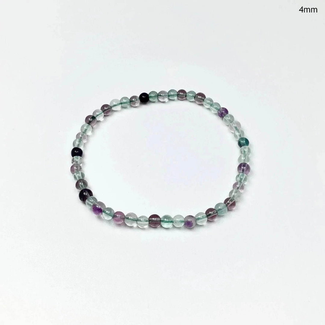 Fluorite Beaded Bracelet-Rocks and Gems Canada