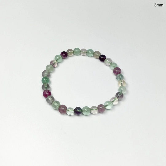 Fluorite Beaded Bracelet-Rocks and Gems Canada