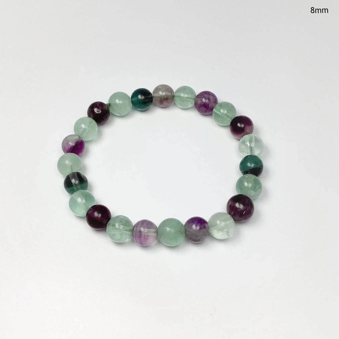 Fluorite Beaded Bracelet-Rocks and Gems Canada