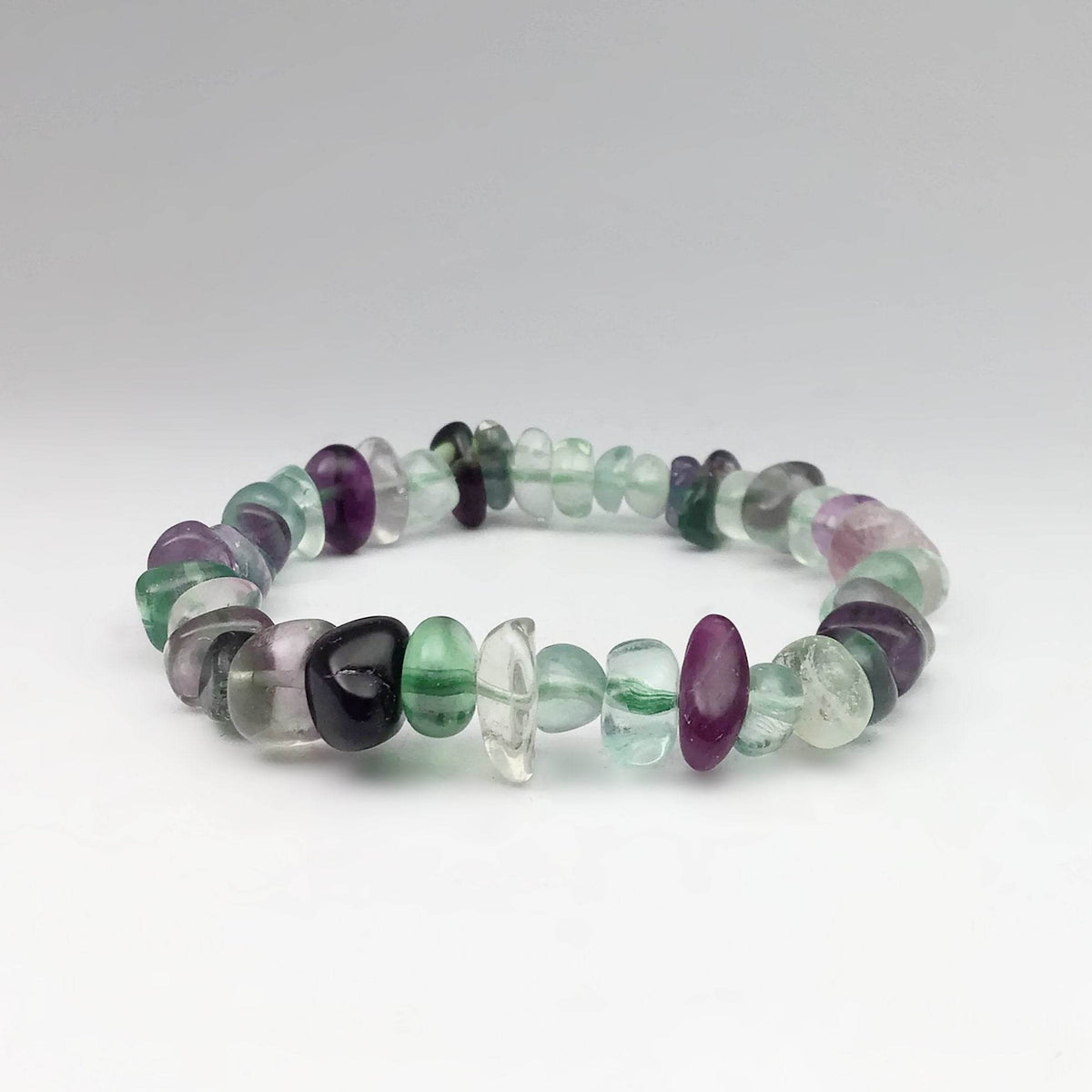 Fluorite Chip Beaded Bracelet-Rocks and Gems Canada