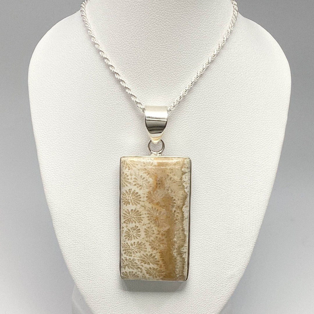 Fossilized Coral Pendant-Rocks and Gems Canada