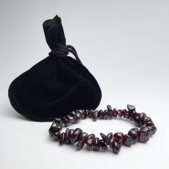 Garnet Chip Beaded Bracelet-Rocks and Gems Canada