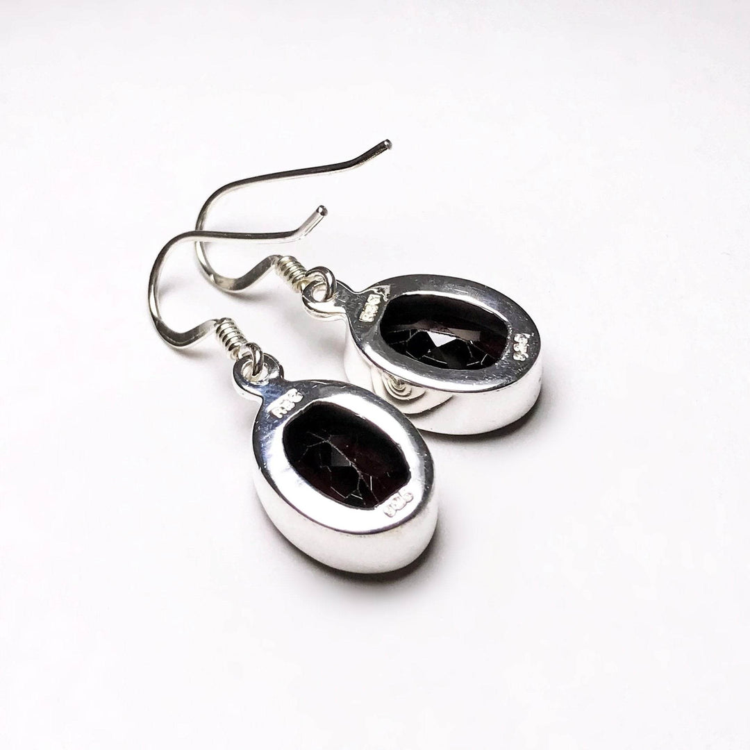 Garnet Dangle Earrings-Rocks and Gems Canada