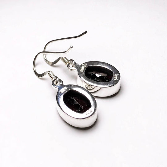 Garnet Dangle Earrings-Rocks and Gems Canada