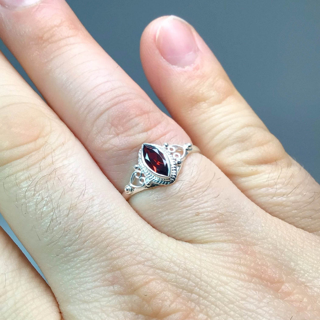 Garnet Ring-Rocks and Gems Canada