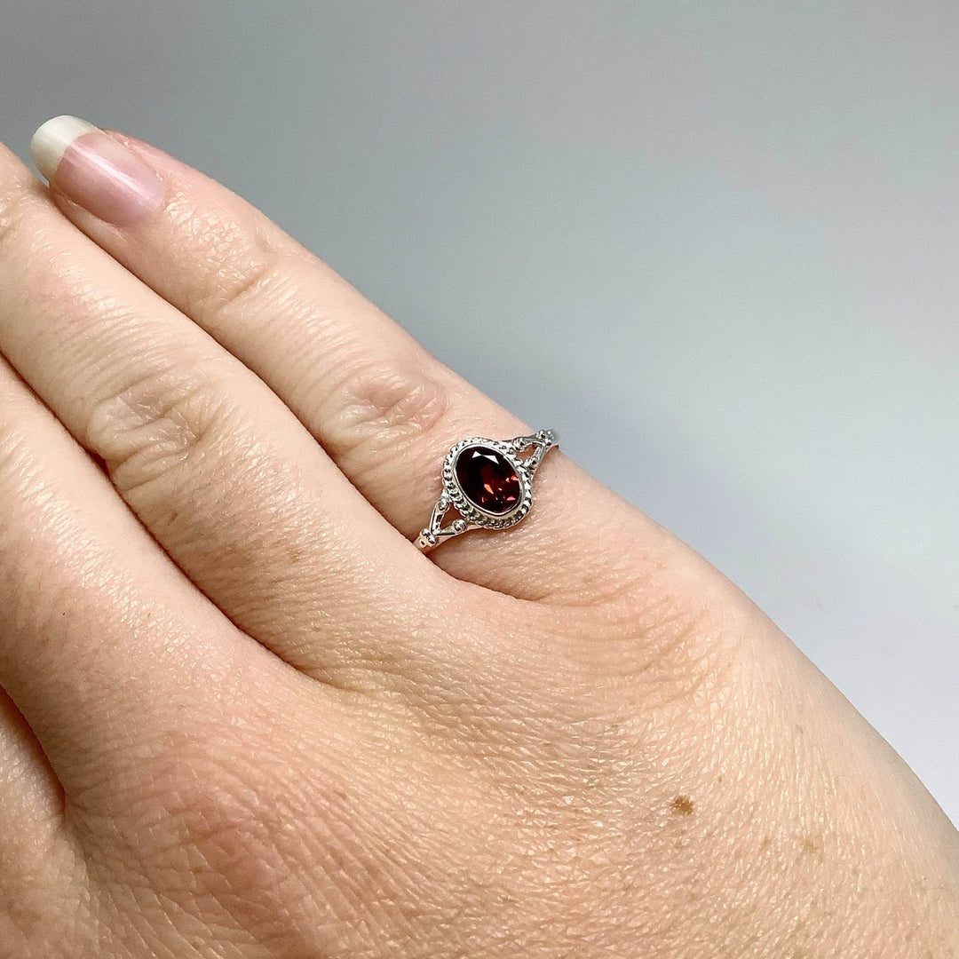 Garnet Ring-Rocks and Gems Canada