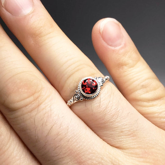 Garnet Ring-Rocks and Gems Canada