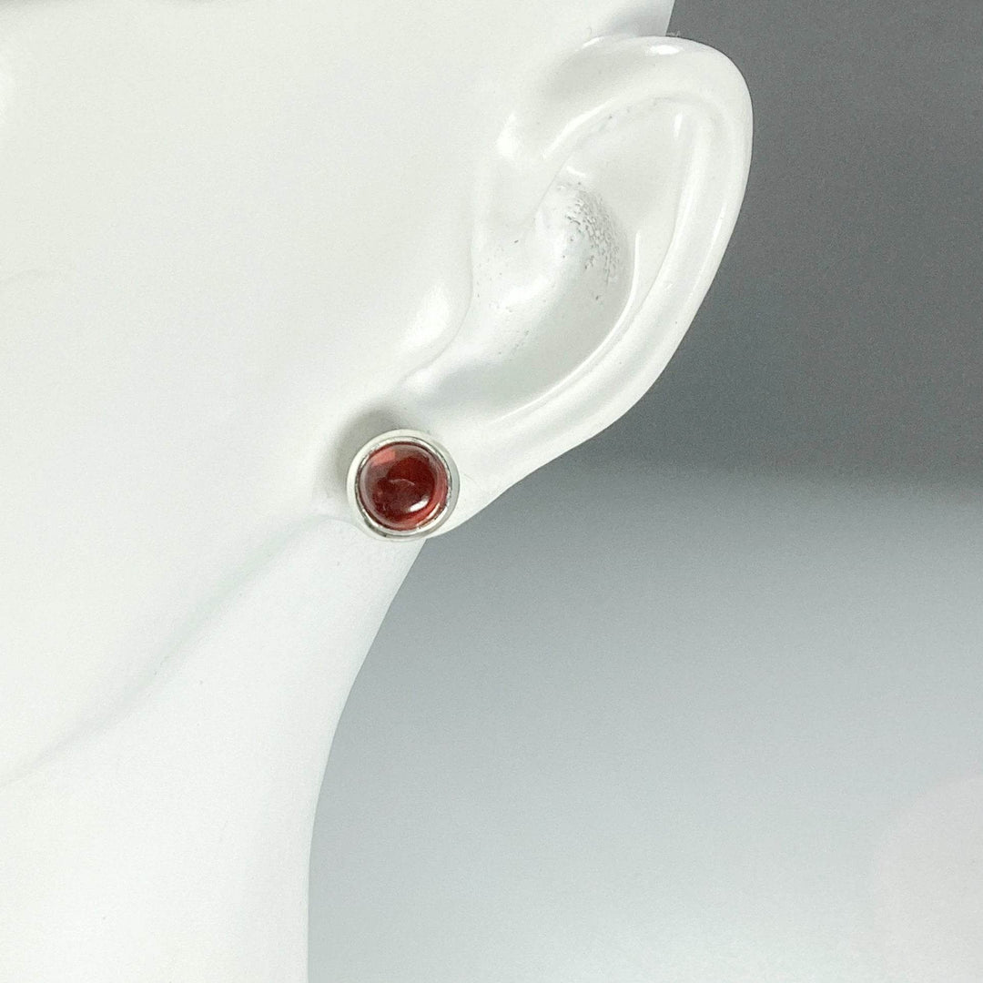 Garnet Stud Earrings-Rocks and Gems Canada