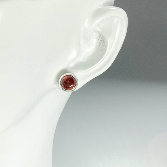 Garnet Stud Earrings-Rocks and Gems Canada