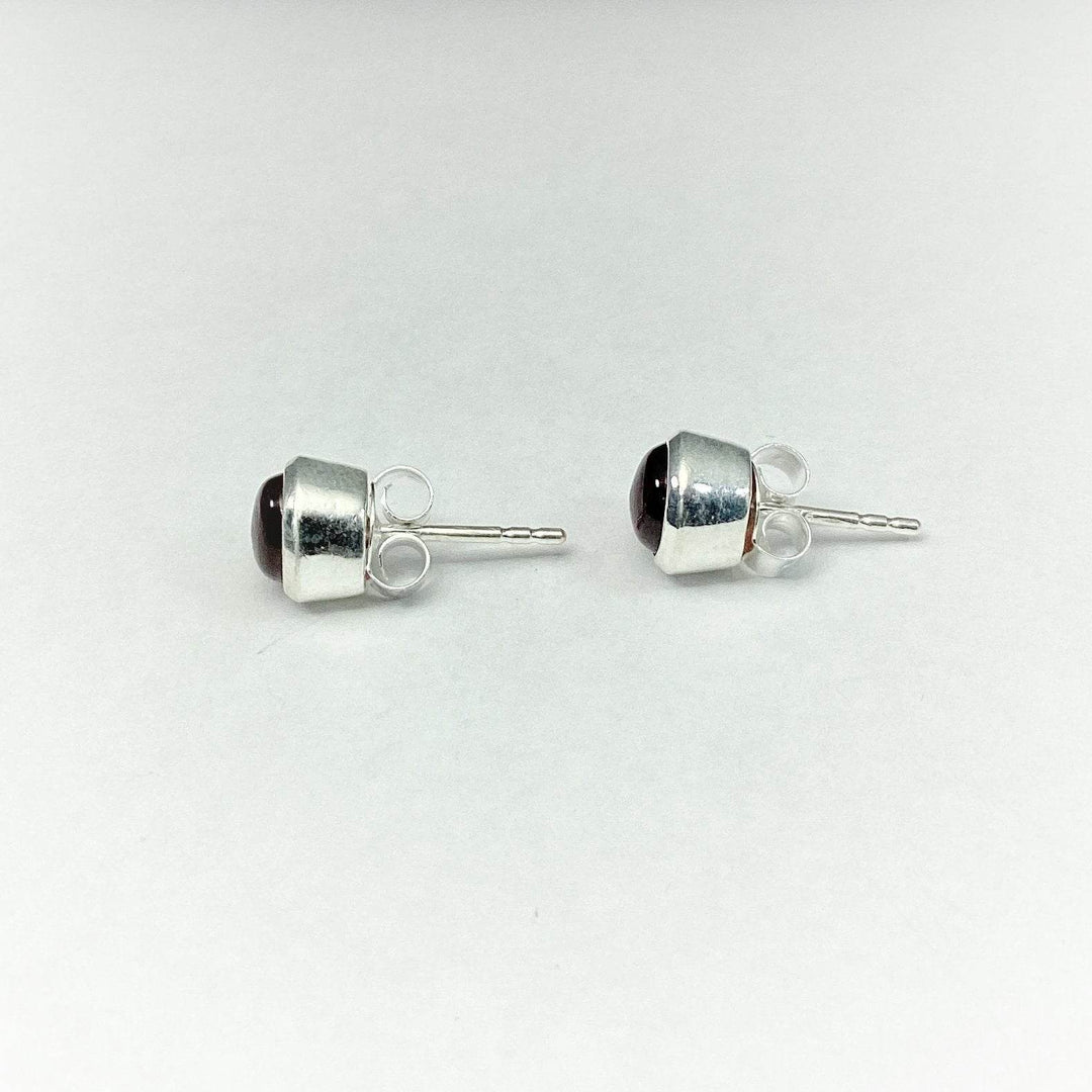 Garnet Stud Earrings-Rocks and Gems Canada
