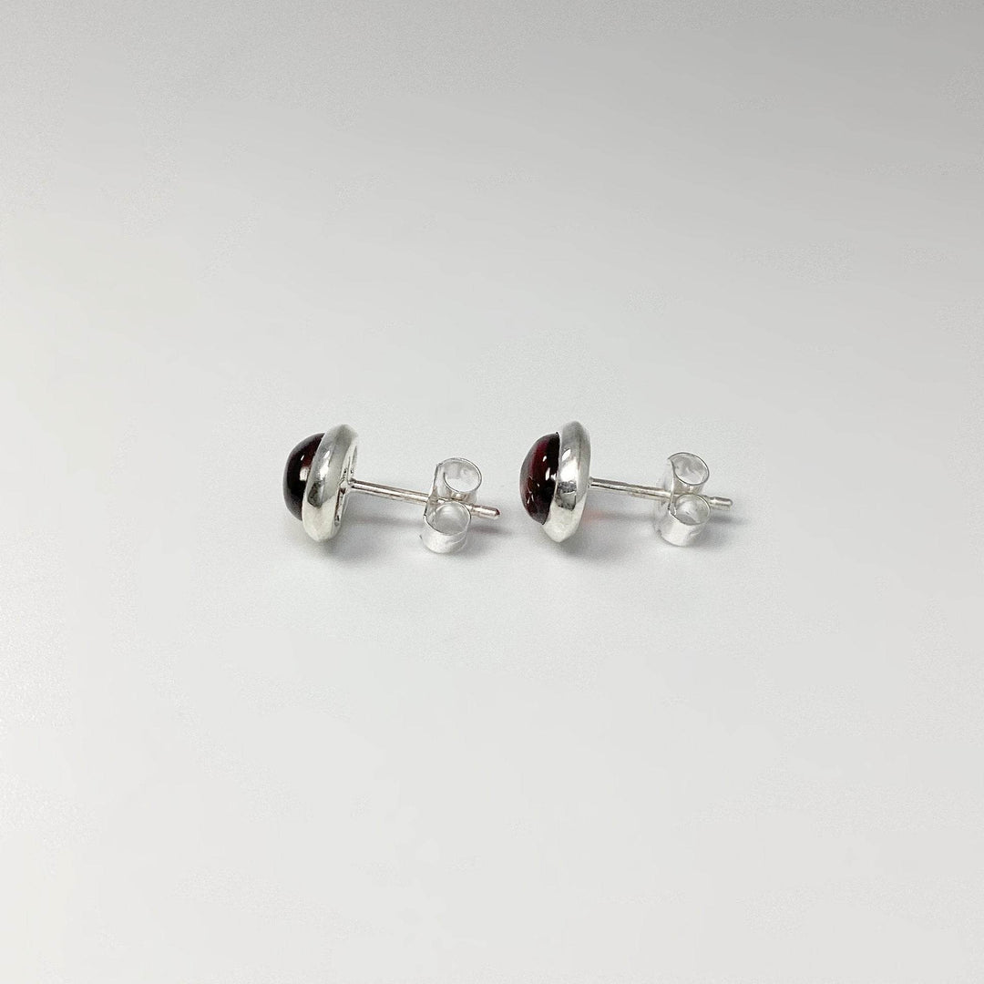 Garnet Stud Earrings-Rocks and Gems Canada
