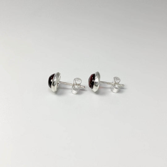 Garnet Stud Earrings-Rocks and Gems Canada