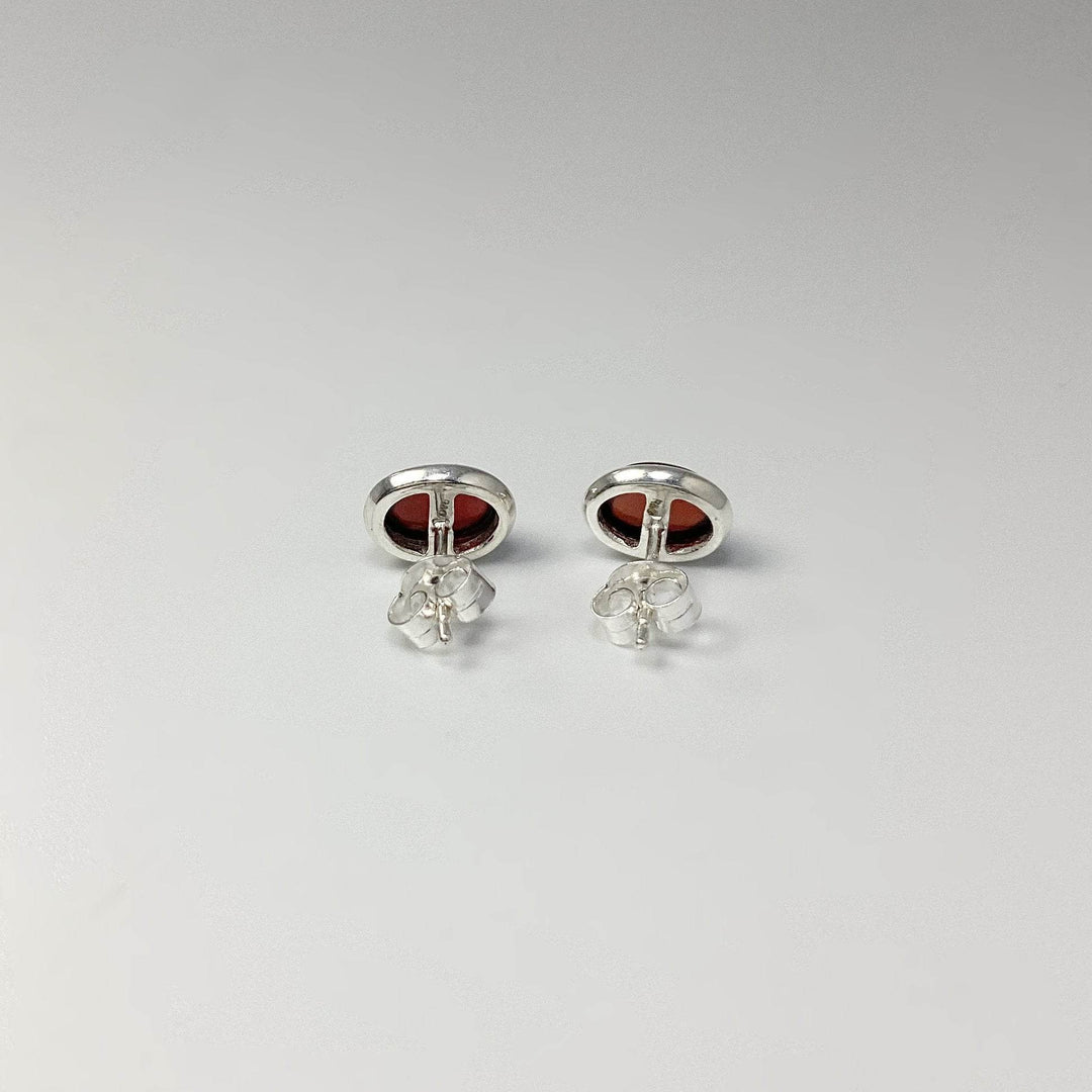Garnet Stud Earrings-Rocks and Gems Canada