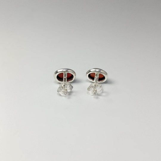 Garnet Stud Earrings-Rocks and Gems Canada