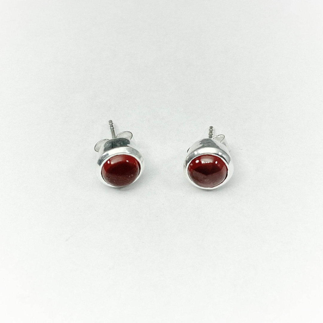 Garnet Stud Earrings-Rocks and Gems Canada