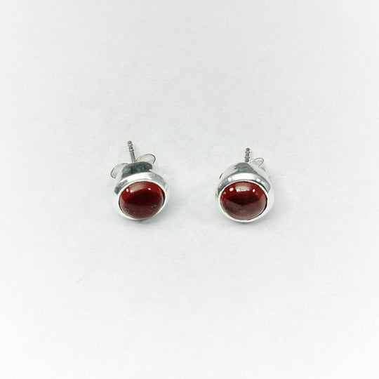 Garnet Stud Earrings-Rocks and Gems Canada