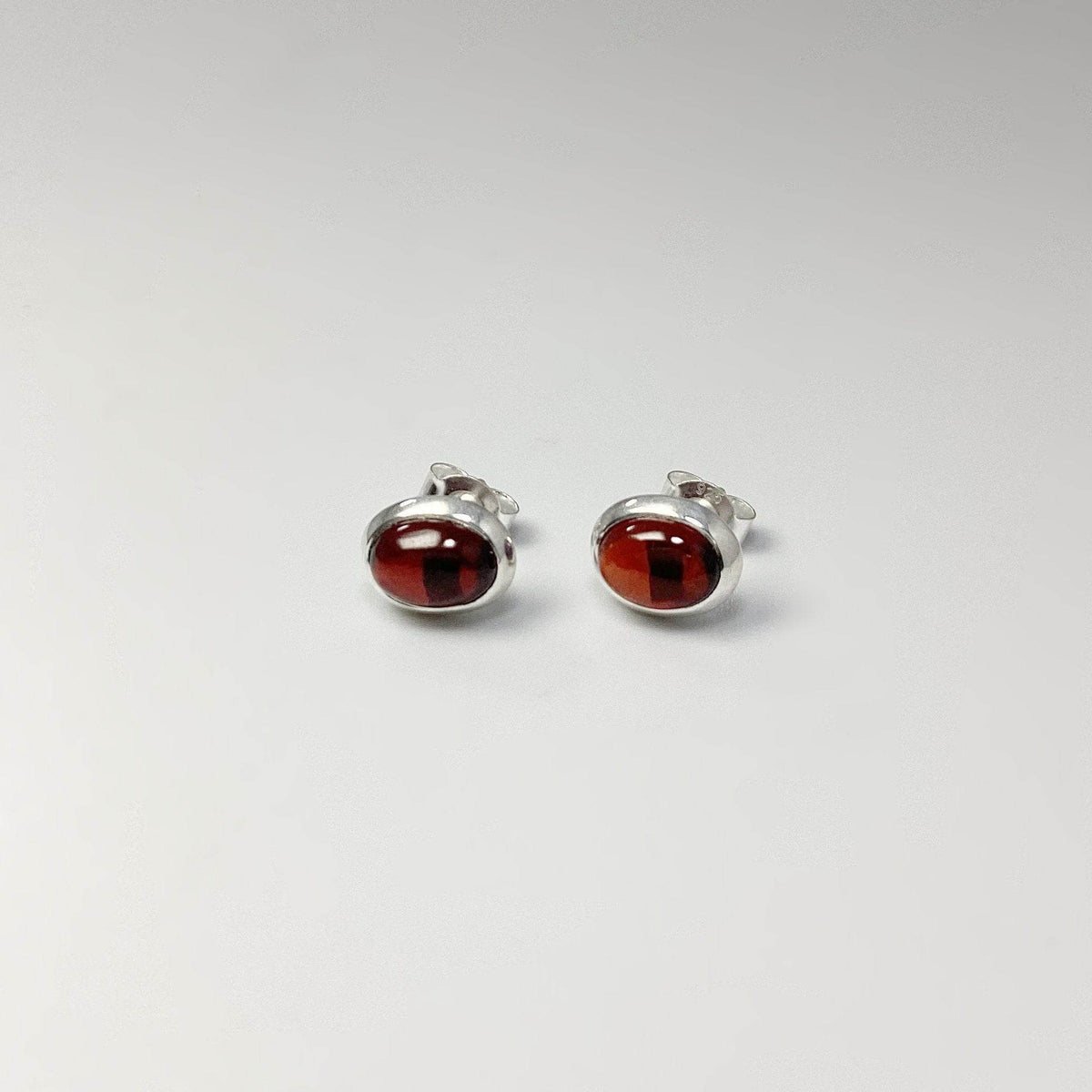 Garnet Stud Earrings-Rocks and Gems Canada