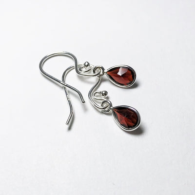 Garnet Dangle Earrings