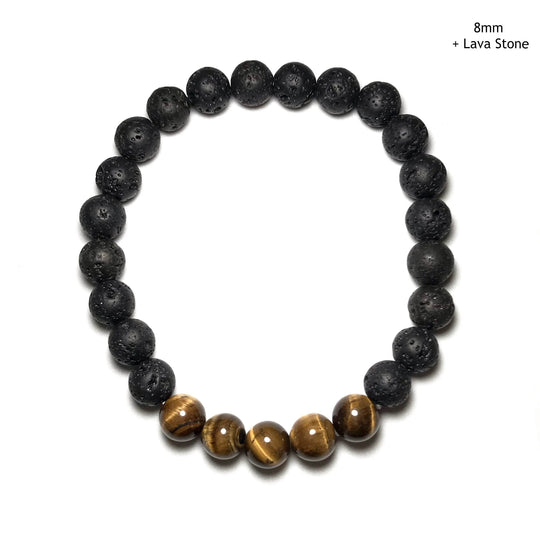 Gold Tiger Eye Beaded Bracelet-Rocks and Gems Canada