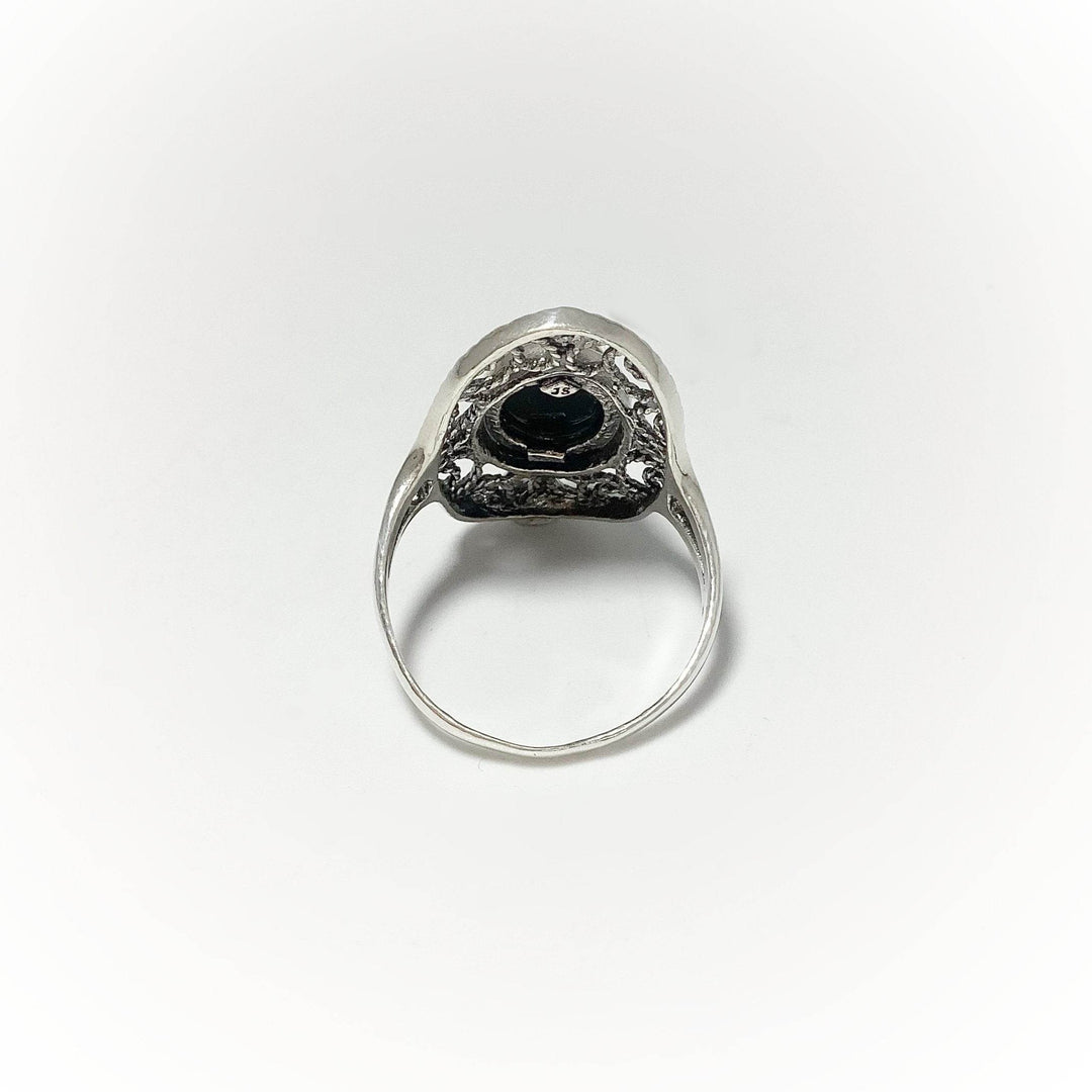 Green Amber Ring-Rocks and Gems Canada