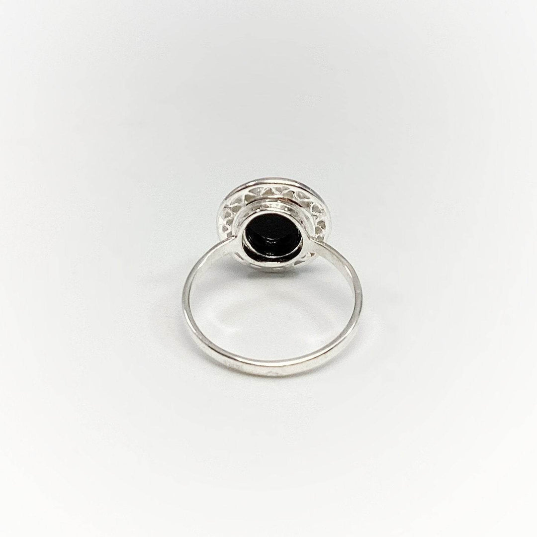 Green Amber Ring-Rocks and Gems Canada