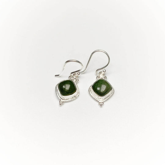 Green Aventurine Dangle Earrings-Rocks and Gems Canada