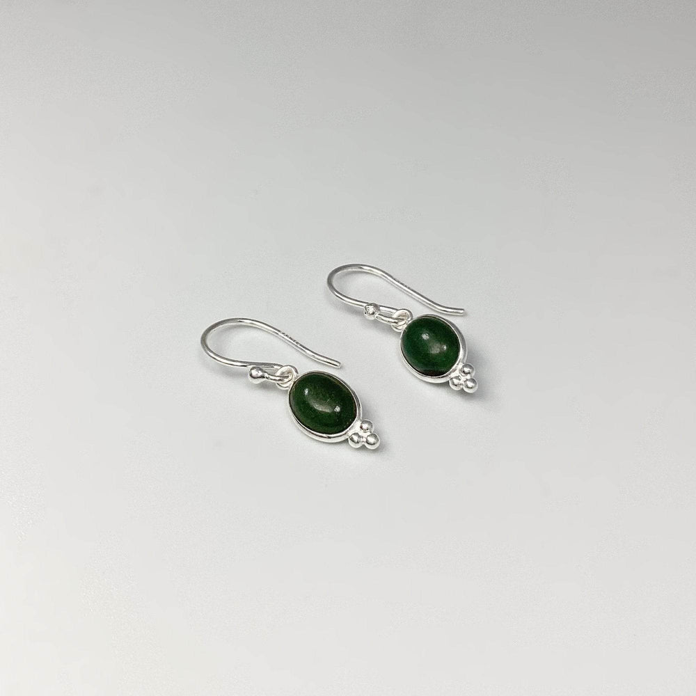 Green Aventurine Dangle Earrings-Rocks and Gems Canada