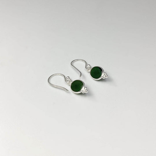 Green Aventurine Dangle Earrings-Rocks and Gems Canada