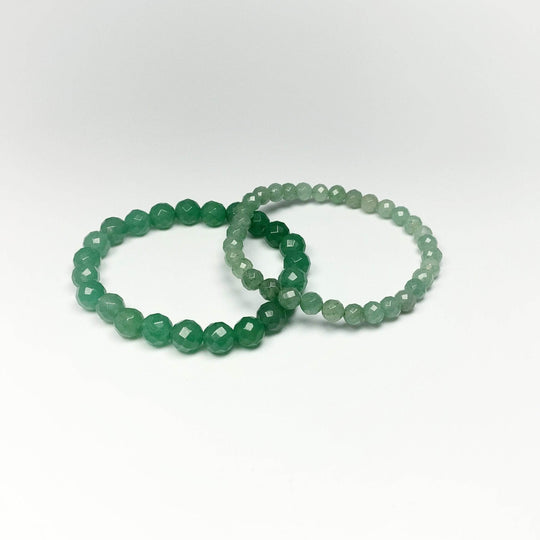 Green Aventurine Faceted Beaded Bracelet-Rocks and Gems Canada