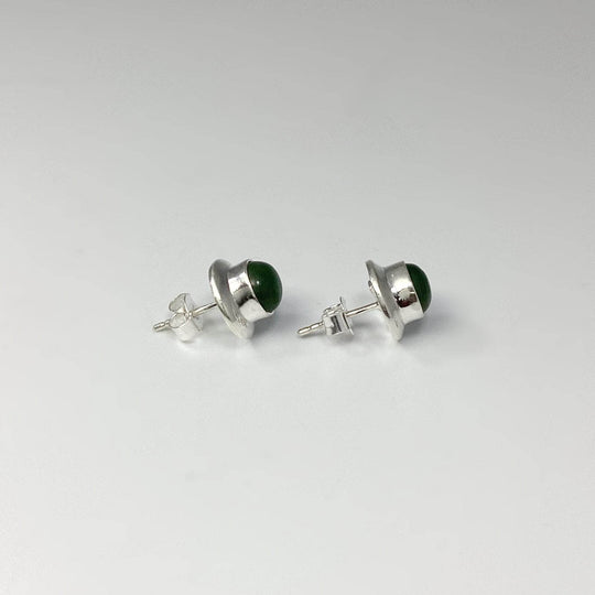 Green Aventurine Stud Earrings-Rocks and Gems Canada