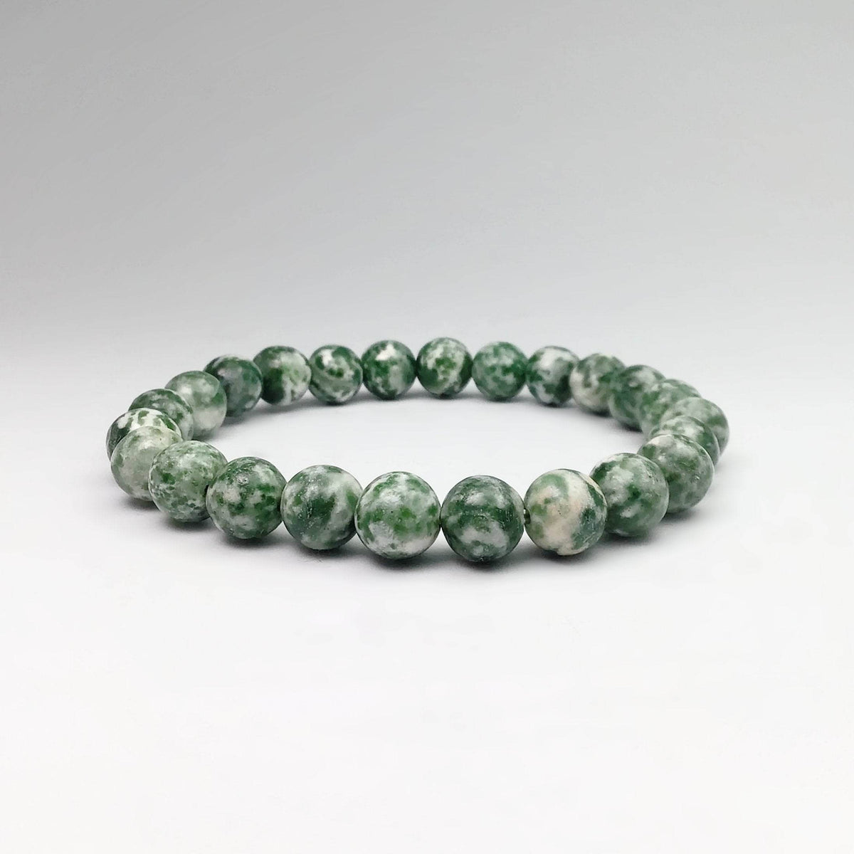 Green Dot Jade Beaded Bracelet-Rocks and Gems Canada