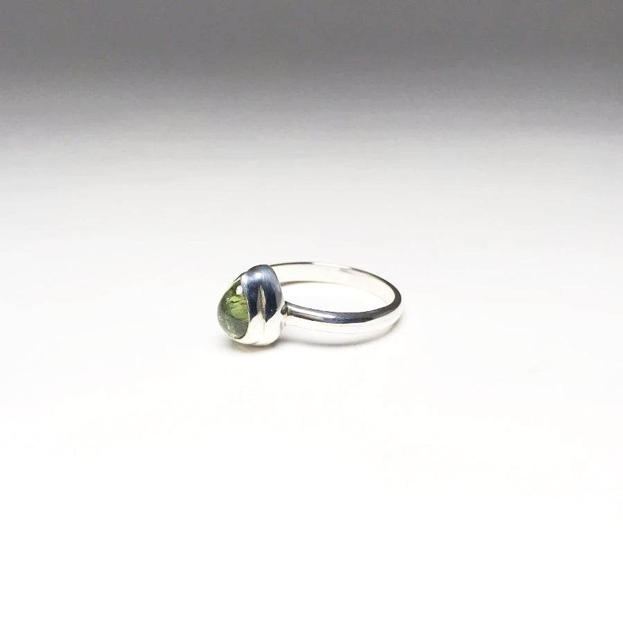 Green Tourmaline Ring-Rocks and Gems Canada