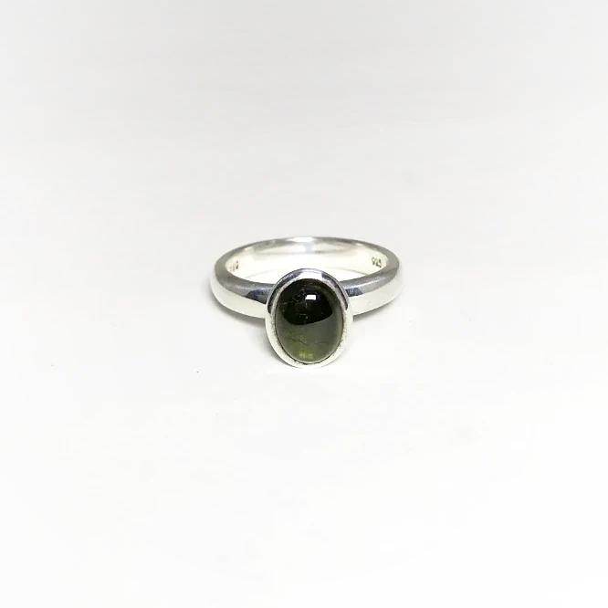 Green Tourmaline Ring-Rocks and Gems Canada