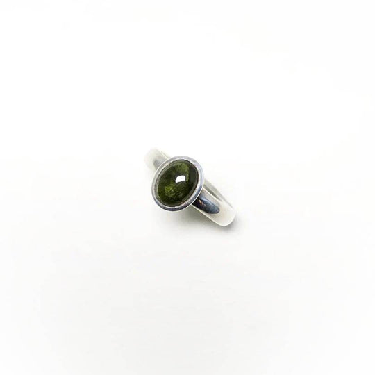 Green Tourmaline Ring-Rocks and Gems Canada