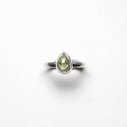 Green Tourmaline Ring-Rocks and Gems Canada