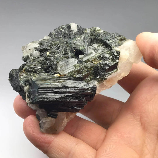 Green Tourmaline in Matrix-Rocks and Gems Canada