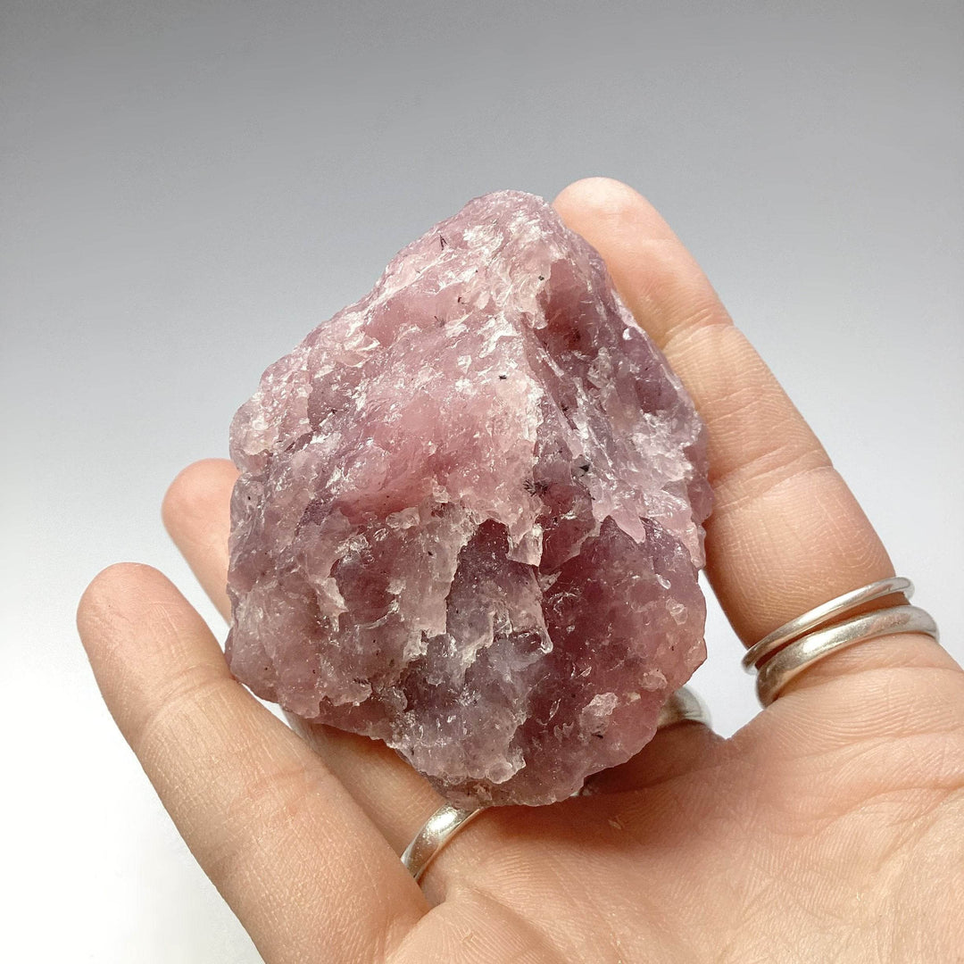 Guava Rose Quartz Rough Chunk-Rocks and Gems Canada