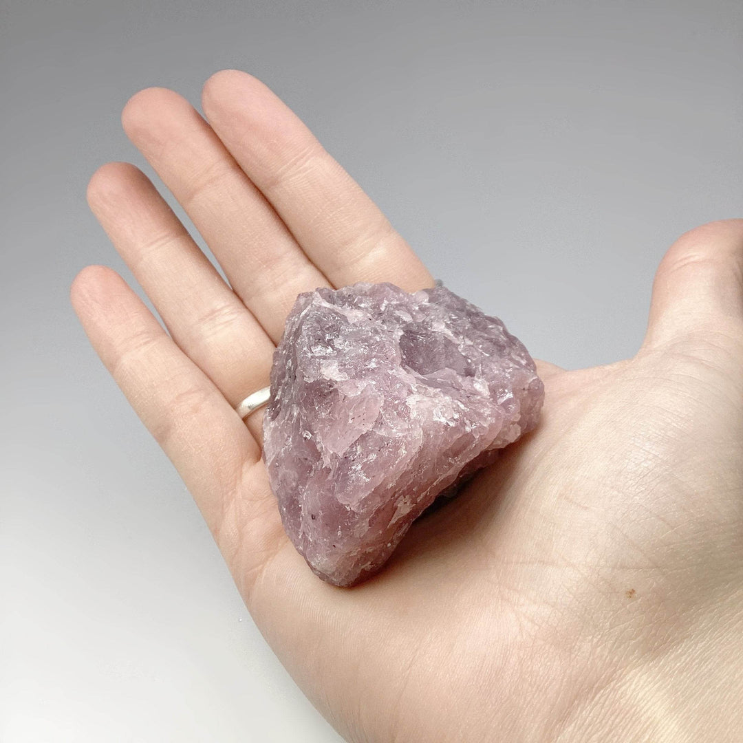 Guava Rose Quartz Rough Chunk-Rocks and Gems Canada