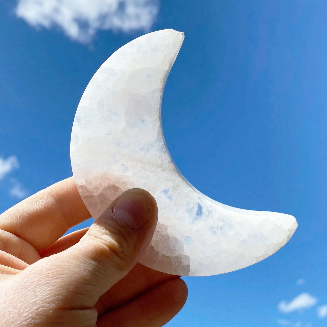 Selenite Half-Moon - Rocks and Gems Canada
