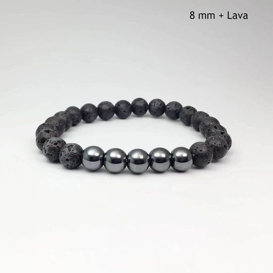 Hematite Beaded Bracelet-Rocks and Gems Canada