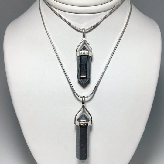 Hematite Double Terminated Point Pendant-Rocks and Gems Canada