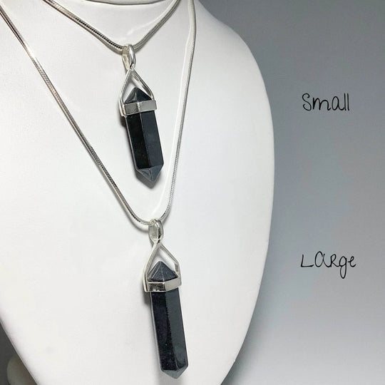 Hematite Double Terminated Point Pendant-Rocks and Gems Canada