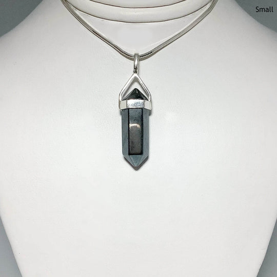 Hematite Double Terminated Point Pendant-Rocks and Gems Canada