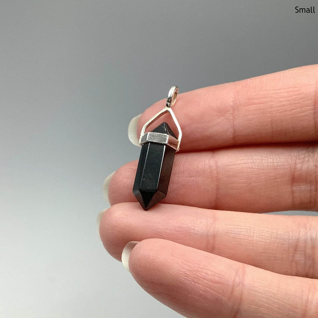 Hematite Double Terminated Point Pendant-Rocks and Gems Canada