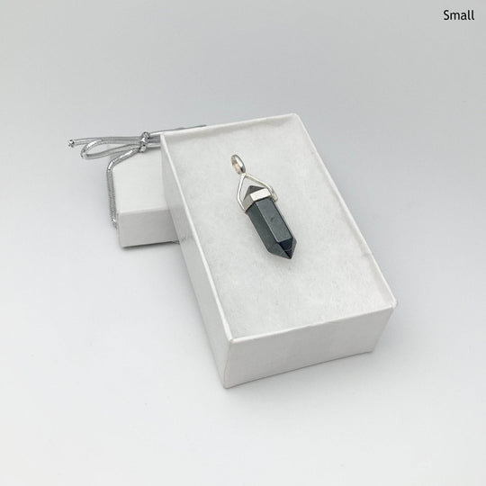 Hematite Double Terminated Point Pendant-Rocks and Gems Canada