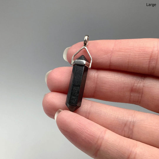 Hematite Double Terminated Point Pendant-Rocks and Gems Canada