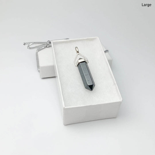 Hematite Double Terminated Point Pendant-Rocks and Gems Canada