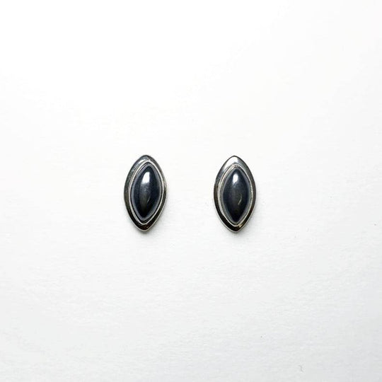 Hematite Stud Earrings-Rocks and Gems Canada