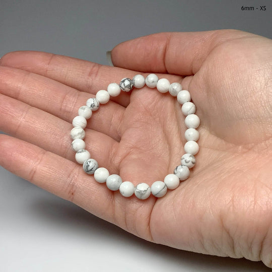 Howlite Beaded Bracelet-Rocks and Gems Canada